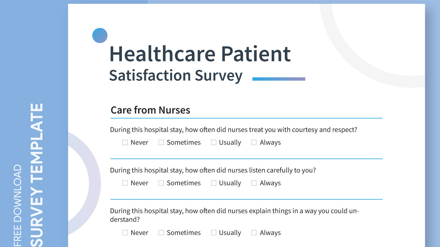 Plantilla gratuita de Google Docs para la encuesta de satisfacción del paciente sanitario