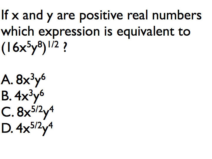 Multiplicación de radicales y exponentes racionales: cuestionarios, trivia y preguntas