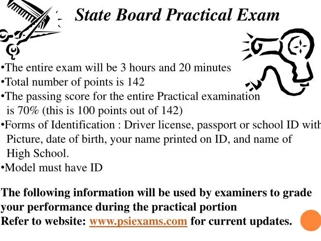 Preguntas del examen escrito / prueba de práctica de la junta estatal de Aveda y ...